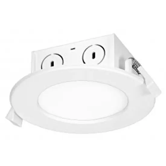 Satco 8.5w 4 inch LED Direct Wire Downlight Edge-lit 120v 3000K Dimmable 3000k {1}