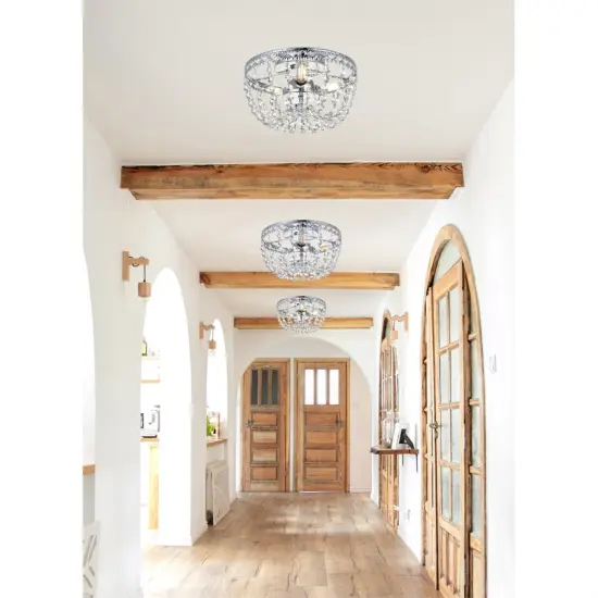 Kylie 10 inch flush mount in chrome {2}