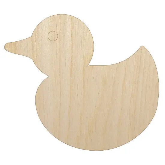 Rubber Ducky Unfinished Wood Shape Piece Cutout for DIY Craft Projects {2}