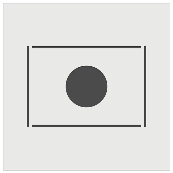 Japan Flag Wall Cookie DIY Craft Reusable Stencil {2}