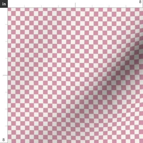 Various Fabrics by the Yard or Fat Quarter Spring Summer Lilac Pretty Checker Checkerboard Checkers Chequerboard Custom Printed Fabric by Spoonflower {4}