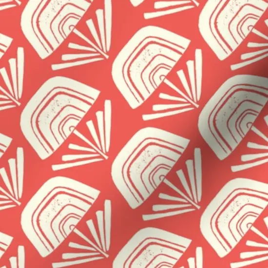 Various Fabrics by the Yard or Fat Quarter Floral Natural Pentagon Geometric Boho Tropical Custom Printed Fabric by Spoonflower {7}