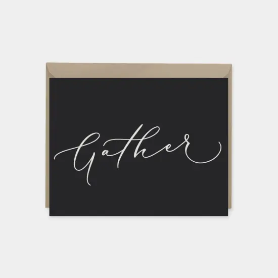 Gather Card, Anthracite, Party {1}