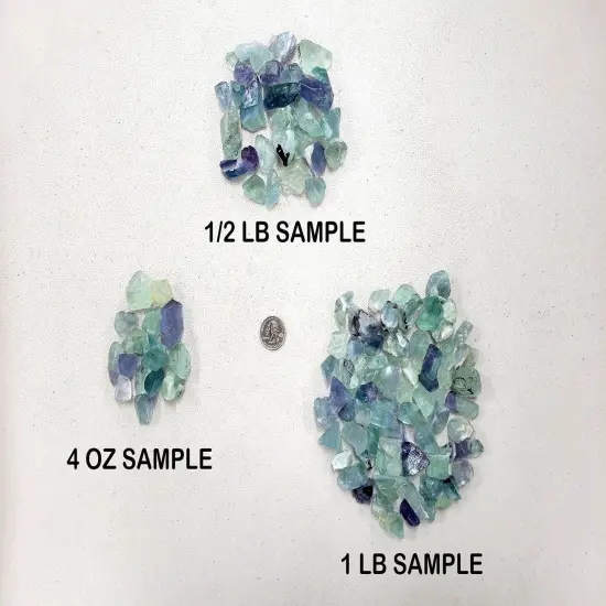 Small Fluorite Crystal Chunks - Bulk Rough Stones {4}