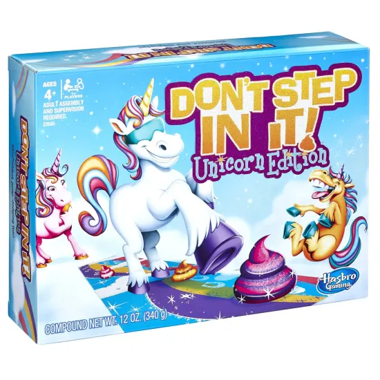 Hasbro Gaming Don&rsquo;t Step In It Game, Unicorn Edition (Exclusive), 4 years & up {4}