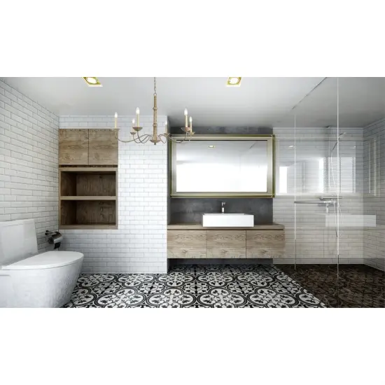 Merritt Collection Chandelier D39.8 H24 Lt:6 Weathered Dove Finish {2}