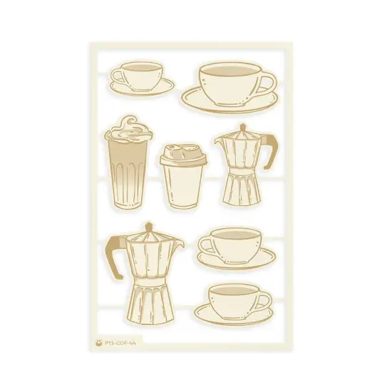 P13 Die-Cut Chipboard Embellishments 4"X6" 6/Pkg-#01 {2}