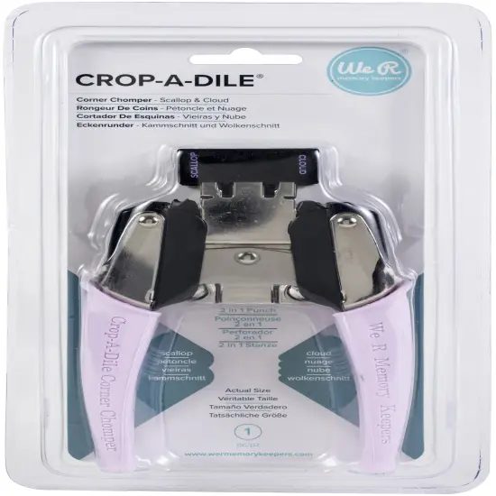 We R Crop-A-Dile Retro Corner Chomper Tool-Scallop & Cloud {1}