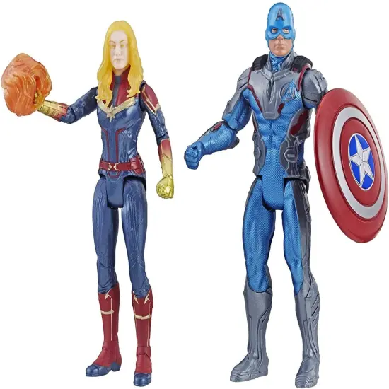 Marvel Avengers 6 Inch Action Figure Team Pack | Captain America & Captain Marvel {1}