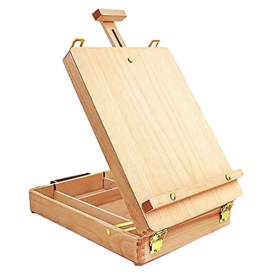 Premium Sketchbox Desktop Art Easel, Tabletop, Wooden for Painting, Student, Artist, Beginner {2}
