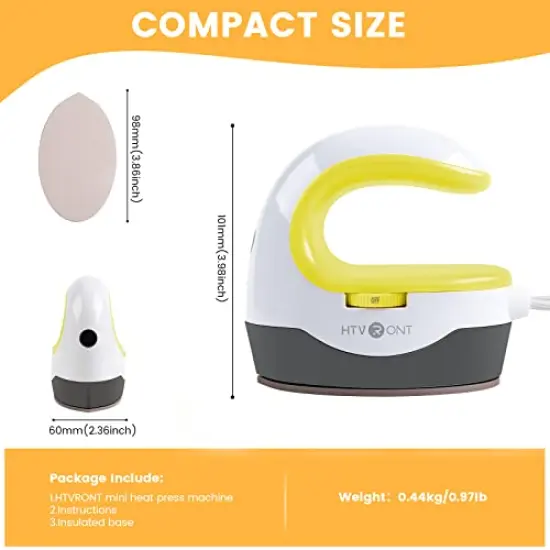 Heat Press Mini Heat Press Machine, Small Heat Press Portable Iron Press Machine for T Shirts, Hats, Heating Transfer Projects {4}