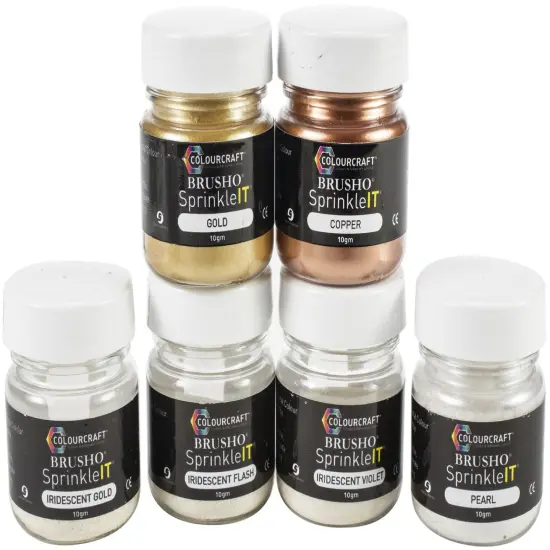 Brusho SprinkleIT 10g Set 6/Pkg-Assorted Colors {2}