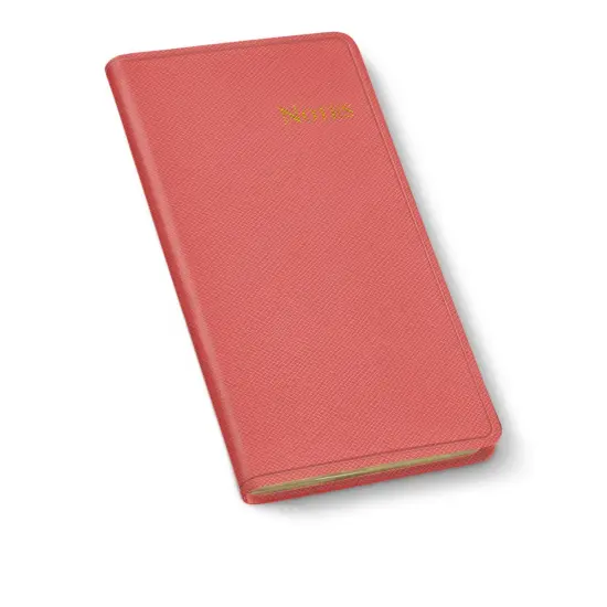 Pocket Notes Leather Journal by Gallery Leather - 6"x3.25" Key West Salmon {1}