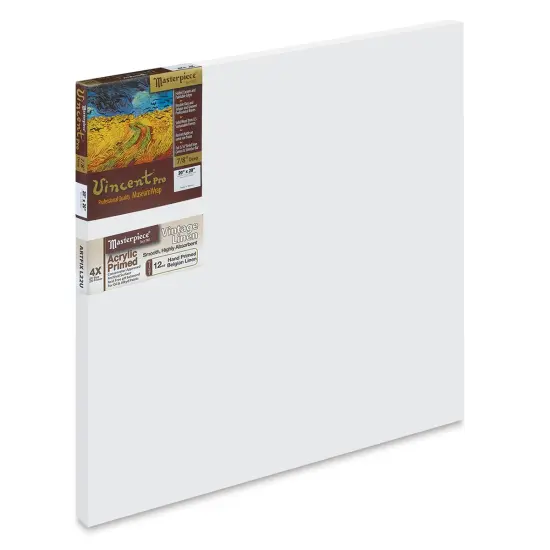 Masterpiece Vincent Pro Artfix Linen Canvas - 20" x 20", Acrylic Primed {1}