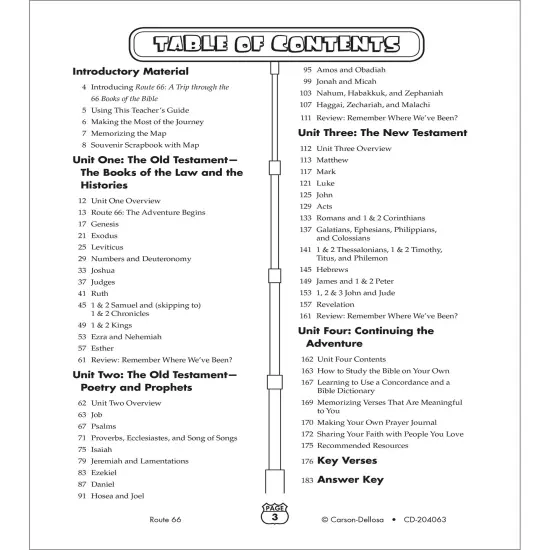 Carson Dellosa Route 66: Bible Study Workbook for Kids, Activity Book With Biblical Crossword Puzzles, Word Search, Mazes, and Sunday School Crafts for Kids Grades 2-5 {2}