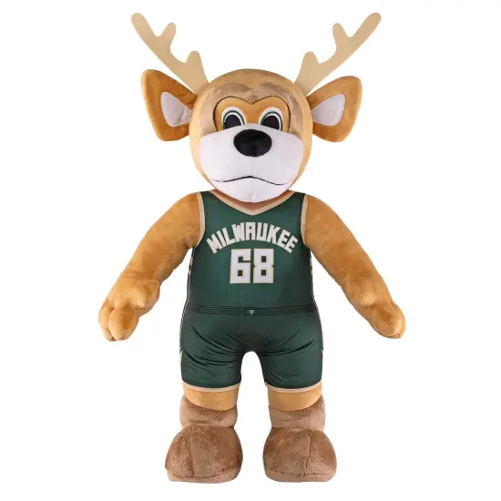 Bleacher Creatures Milwaukee Bucks Bango 20" Jumbo Mascot Plush Figure (Icon Uniform) {1}
