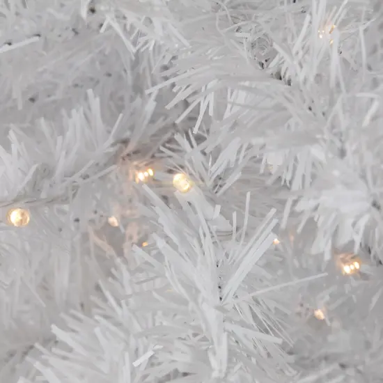 Northlight Pre-Lit Battery Operated LED Medium Pine Artificial Christmas Tree - 3' - Clear Lights White {6}