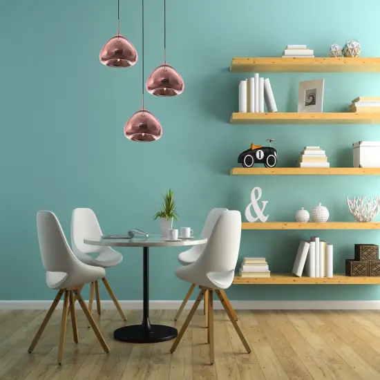 Reflection Collection Pendant D11in H7in Lt:1 Copper finish {6}