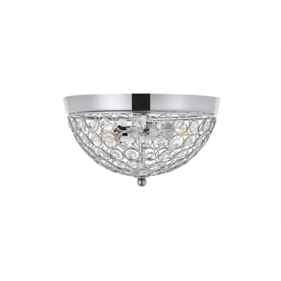 Taye 2 light Chrome Flush Mount {3}
