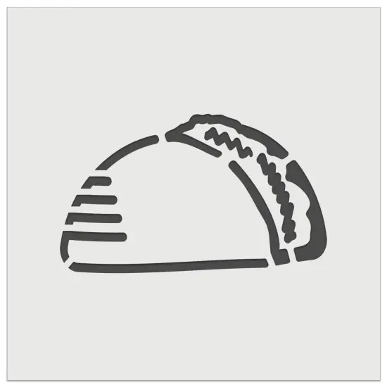 Taco Doodle Wall Cookie DIY Craft Reusable Stencil {7}