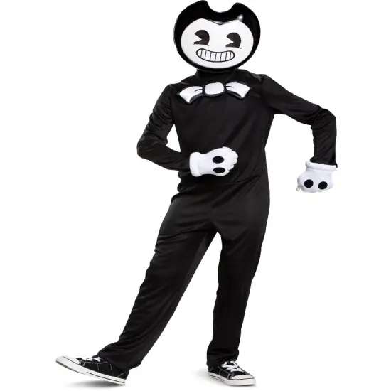 Childs Boy's Classic Bendy And The Ink Machine Bendy Costume {1}