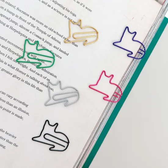 Wrapables Paper Clips Bookmarks for Office Home School (Set of 50) Cats {5}