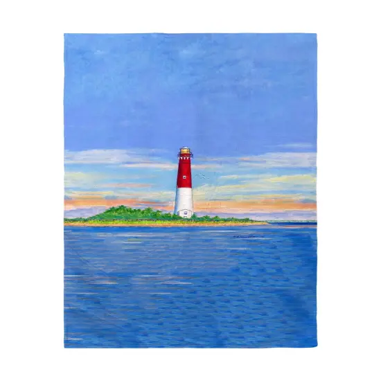 Betsy Drake Barnegat Lighthouse Beach Towel Multicolor {1}