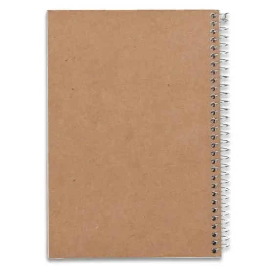 Spiral Notebook with Study App 5-Subject College Ruled Paper Fights Ink Bleed Water-Resistant Cover 8-1/2" x 11" 200 Sheets Black {3}