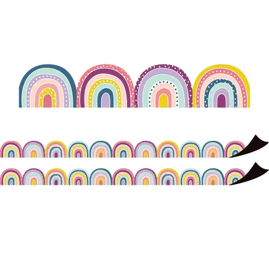 Oh Happy Day Rainbows Magnetic Border, 24 Feet Per Pack, 2 Packs {1}