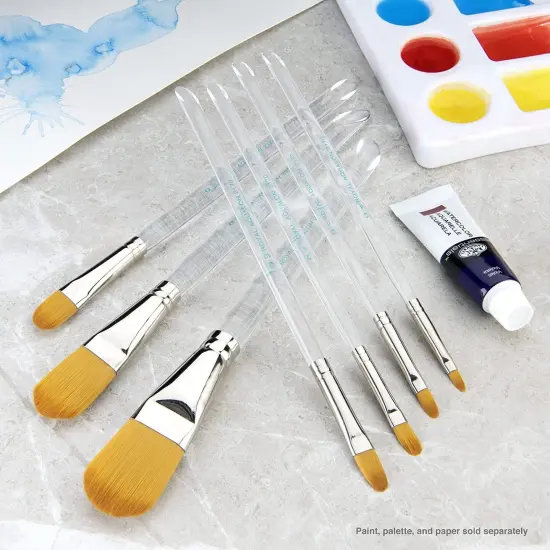 Royal & Langnickel(R) Aqualon Filbert Brush Set-7/Pkg {4}
