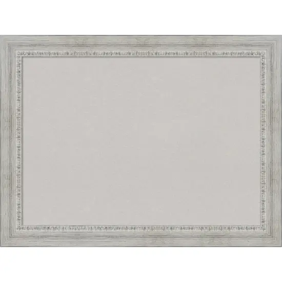 Rustic White Wash Wood Framed Corkboard, Grey Cork {1}