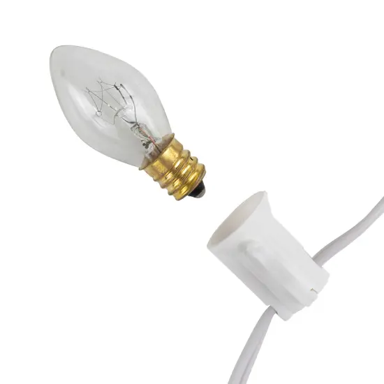 Northlight C7 Christmas String Lights - Clear - 24' White Wire - 25ct {7}