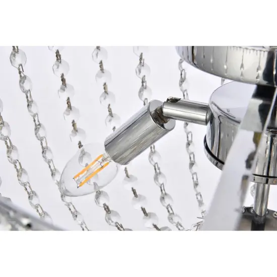 Kylie 16 inch flush mount in chrome {6}