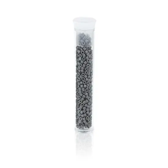 Miyuki Delica Seed Bead 11/0 Dark Grey Luster Opaque {6}