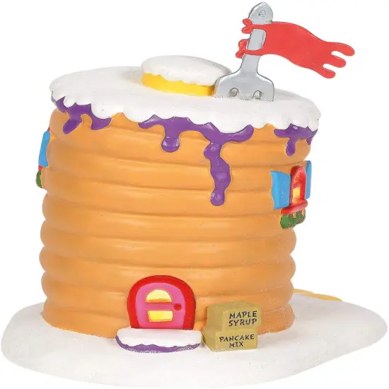 Department 56 Dept 56 Dr Suess The Grinch Who-Ville Pancake House Lighted Christmas Building #6001205 Beige {3}