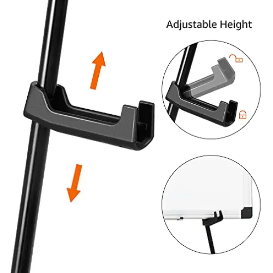 Easel Stand, Instant Floor Poster, Lightweight, Collapsible and Portable with Tripod Base, Black Steel(supports 5 pounds) {6}