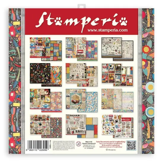Stamperia Double-Sided Paper Pad 12"X12" 10/Pkg-Bauhaus, 10 Designs/1 Each {2}
