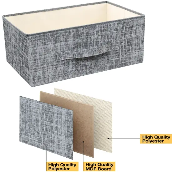 Sorbus Dresser with 3 Drawers - Bedside Furniture & Accent End Table Chest for Home, Bedroom Accessories, Office, College Dorm, Steel Frame, Wood Top, Fabric Drawers Gray {4}