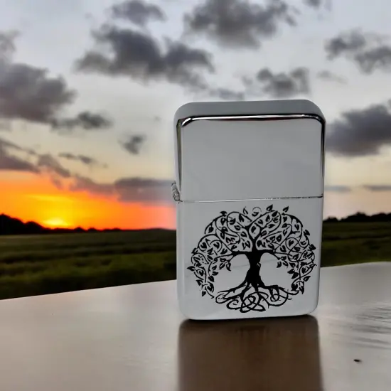Lighter - Celtic Tree of Life CHROME {3}