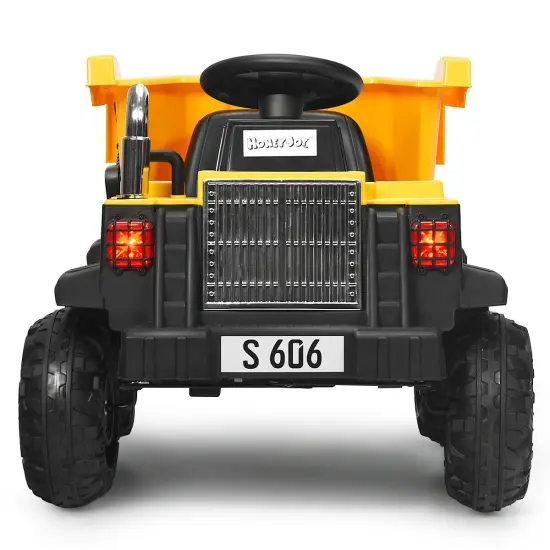 12V Battery Kids Ride On Dump Truck with Electric Bucket {4}
