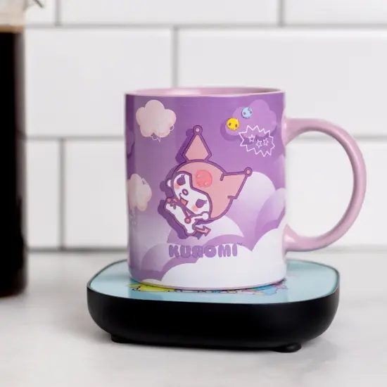 Uncanny Brands Hello Kitty and Friends Kuromi Coffee Mug with Electric Mug Warmer {5}