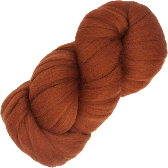 LEARN TO SPIN YARN - Beginner's Spinning Kit with Drop Spindle and Merino Pencil Roving. Choose your color. Rust {2}
