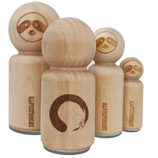 Enso Zen Buddhism Infinity Circle Rubber Stamp for Stamping Crafting Planners {2}
