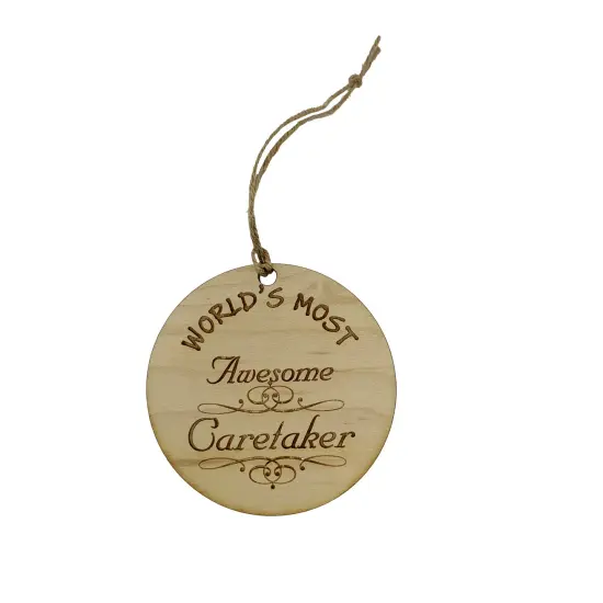 Worlds most Awesome Caretaker - Ornament {1}