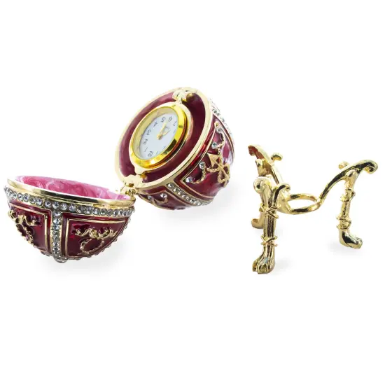 1895 Rosebud Royal Imperial Easter Egg with Clock Surprise {4}