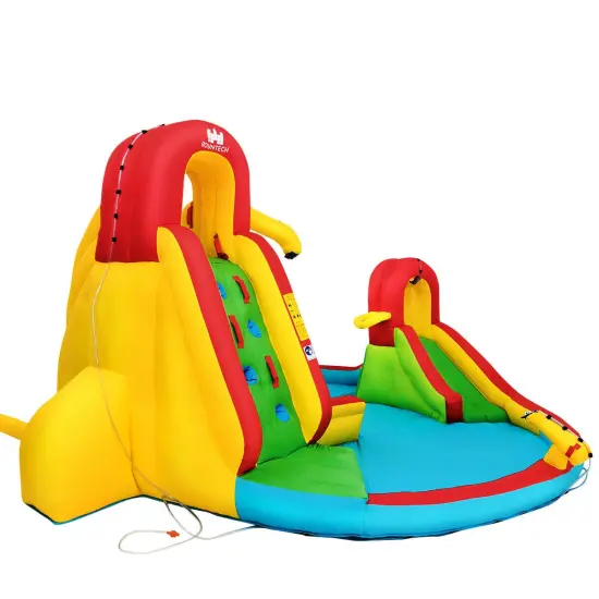 Kids Gift Inflatable Water Slide Bounce Park with 480 W Blower {1}