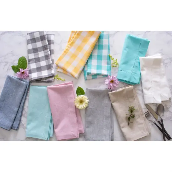 DII Aqua Solid Chambray Napkin (Set of 6) {2}