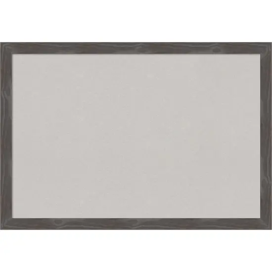 Woodridge Rustic Grey Wood Framed Corkboard, Grey Cork {1}