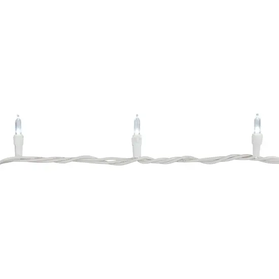 Northlight LED Mini Christmas Lights - Pure White - 16.25' White Wire - 50ct {6}