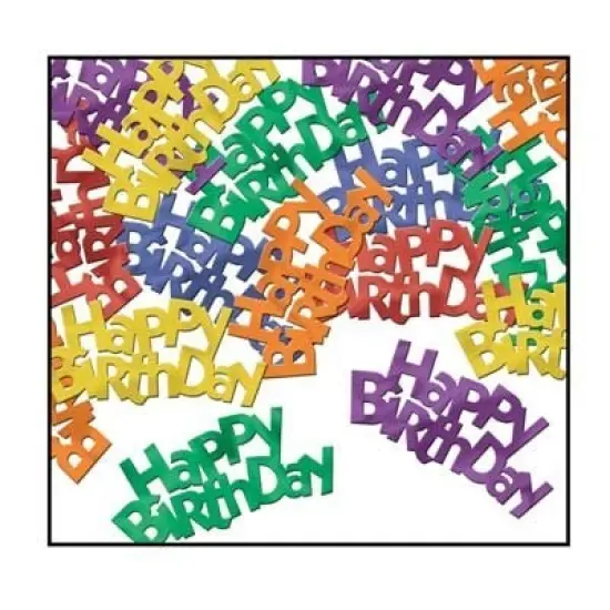 Jumbo Happy Birthday Fanci-Fetti (Pack of 12) {1}
